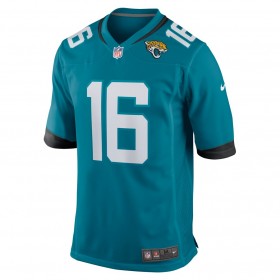 Camiseta Hombre Jacksonville Jaguars Trevor Lawrence 16 Nike Teal 2021 NFL Draft